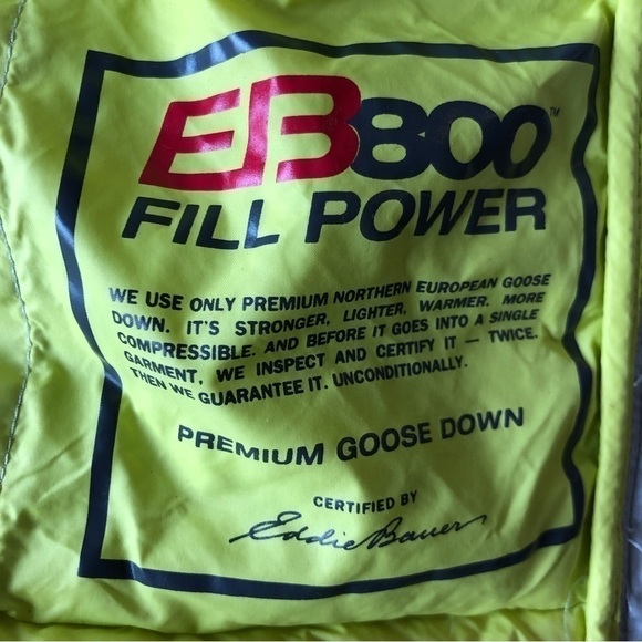 Eddie Bauer Down Filled Puffer Vest With Side Stretch Panels. - Picture 8 of 9